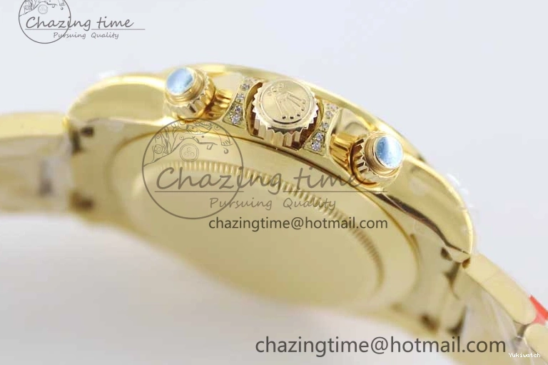 Diamonds YG Edition 1:1 Best Steel YG TWF on YG Dial Daytona A7750 116595RBOW 904L Bracelet Black 0306